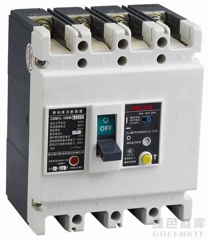 德力西塑殼斷路器CDM1L-100M/330063A100-300-500mA