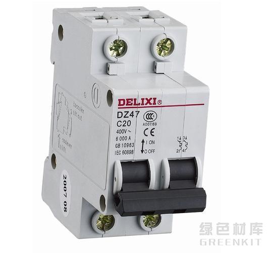 德力西微型斷路器DZ47-2P-D-50A